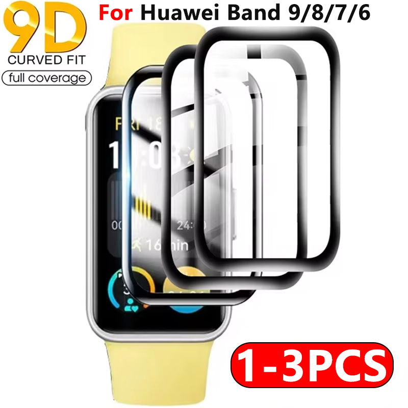 1-3PCS 9D Screen Protector Film For Huawei Band 9 HD Soft TPU Film Anti-scratch Cover Protective Film For Huawei Band 6 7 8 9