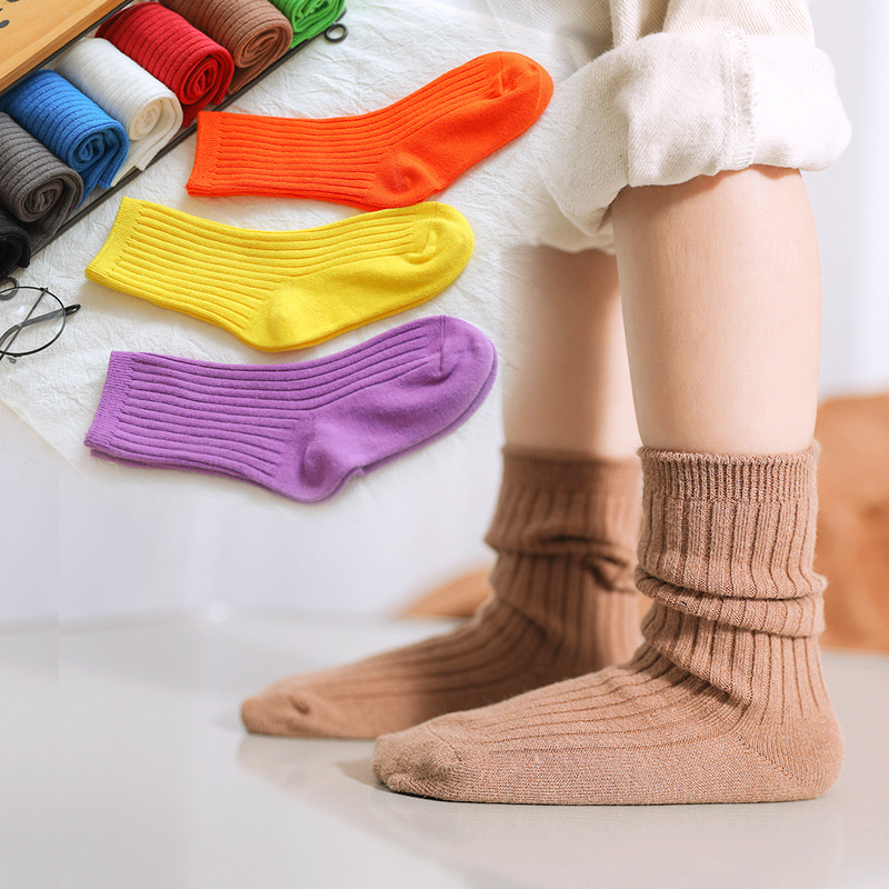 5/3/1 Pairs Lot Kids Socks Cotton Baby Stockings Plain Simple Sport Socks Candy Colours Newborn Boy Girl Socks
