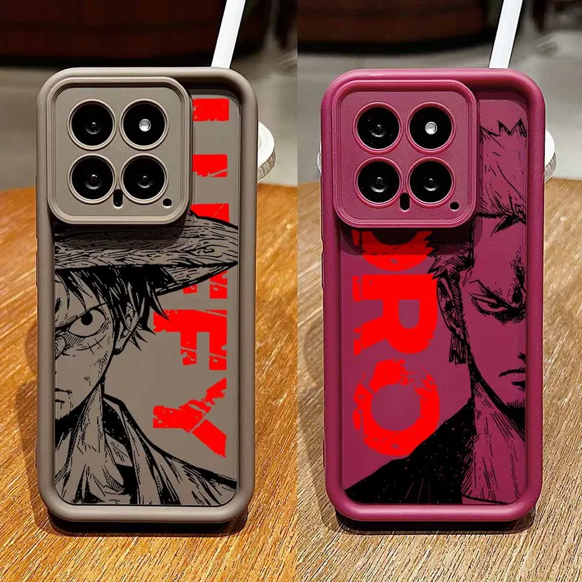 L-uffyS Z-oroS Anime Cool For Mi 17 15T 14T POCO F8 X7 M8 Redmi 15C 14C Note 15 14 Pro Plus Ultra Eyes Ladder Cover