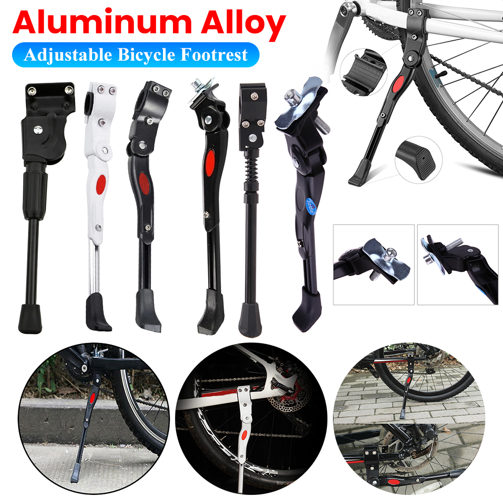 Adjustable Bicycle Kickstand Parking Kick Stand Aluminium Alloy MTB Road Snow Folding Bike Electric Bicycle Bike Side Footrest