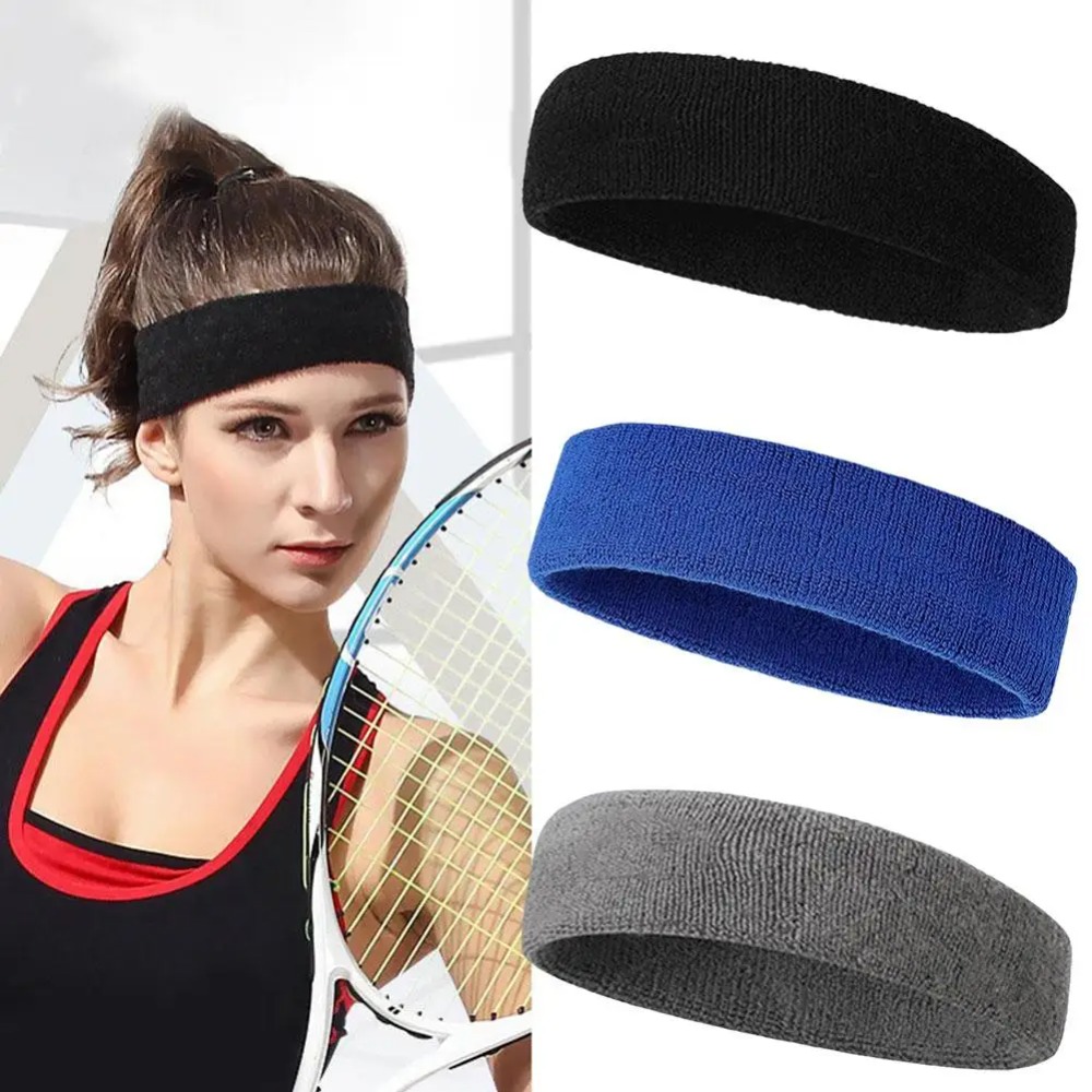 1PCS Sweatband Moisture Wicking Sports Headband Sweat Head Bands for Men & Women for Running Tennis Basketball Soccer Volleyball