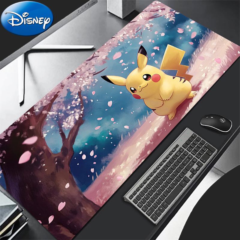 90x40cm Mouse Pad Pokemon Pikachu Anime Gaming Accessories Mousepad Gamer Completo Computer Keyboard Pad Carpet Desk Mat Varmilo