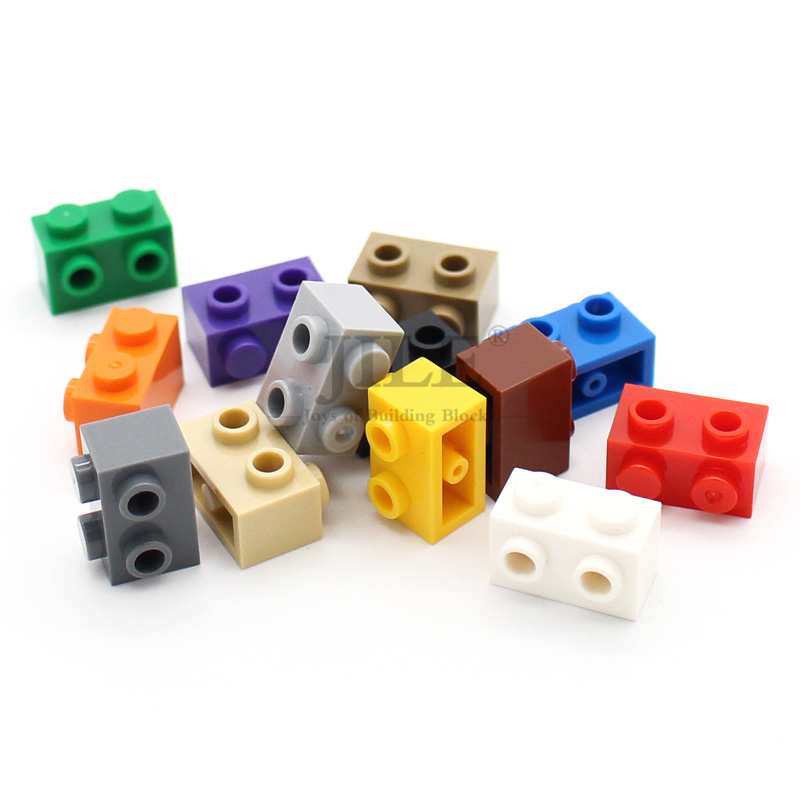 40pcs MOC Building Blocks 11211 Brick Modified 1x2 with Studs on Side Compatible Assembles Particles Construction Creative Toys