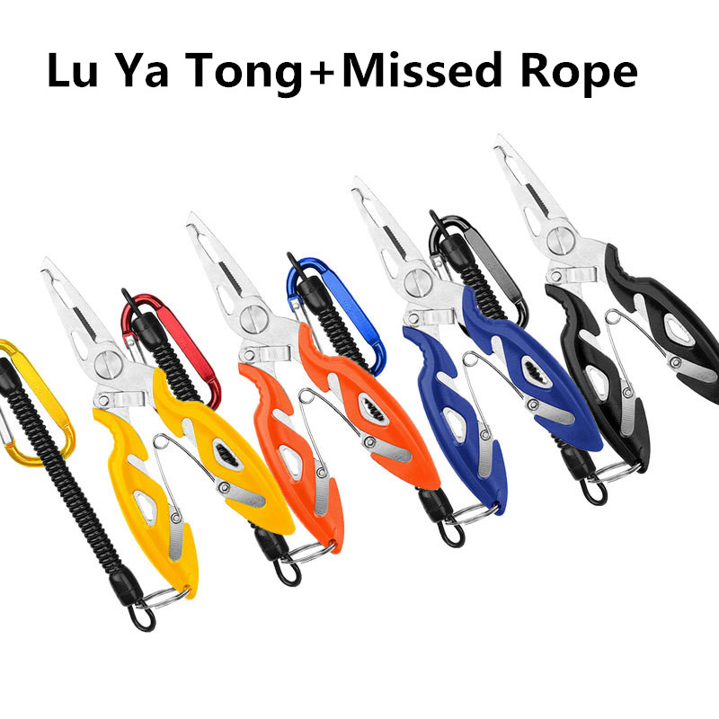Fishing Pliers Multifunction Scissor Braid Line Cutter Hook Remover Tackle Tool for Fishing and Casting