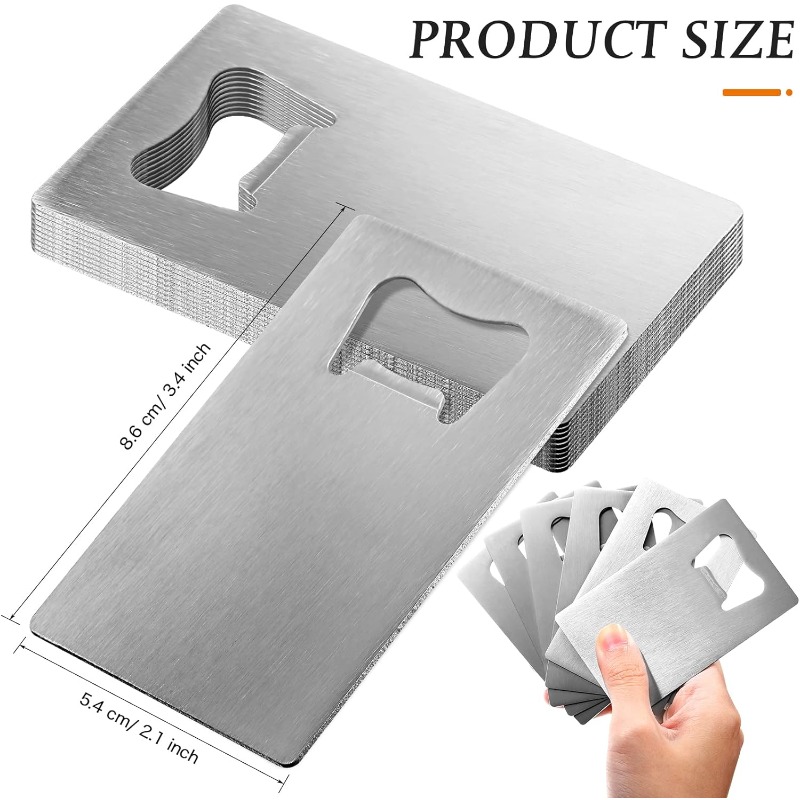 1/10/20pcs Stainless Steel Bottle Opener for Wallet and Pocket, Can Be Carved for Restaurants/bars DIY Wedding Favor pen gpt