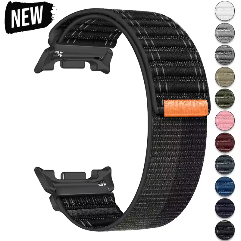 Trail Band for Samsung Watch Galaxy Watch 8 40 44mm/8 Classic Nylon Ocean Loop Strap for Galaxy Watch Ultra 2025 47mm Wristband