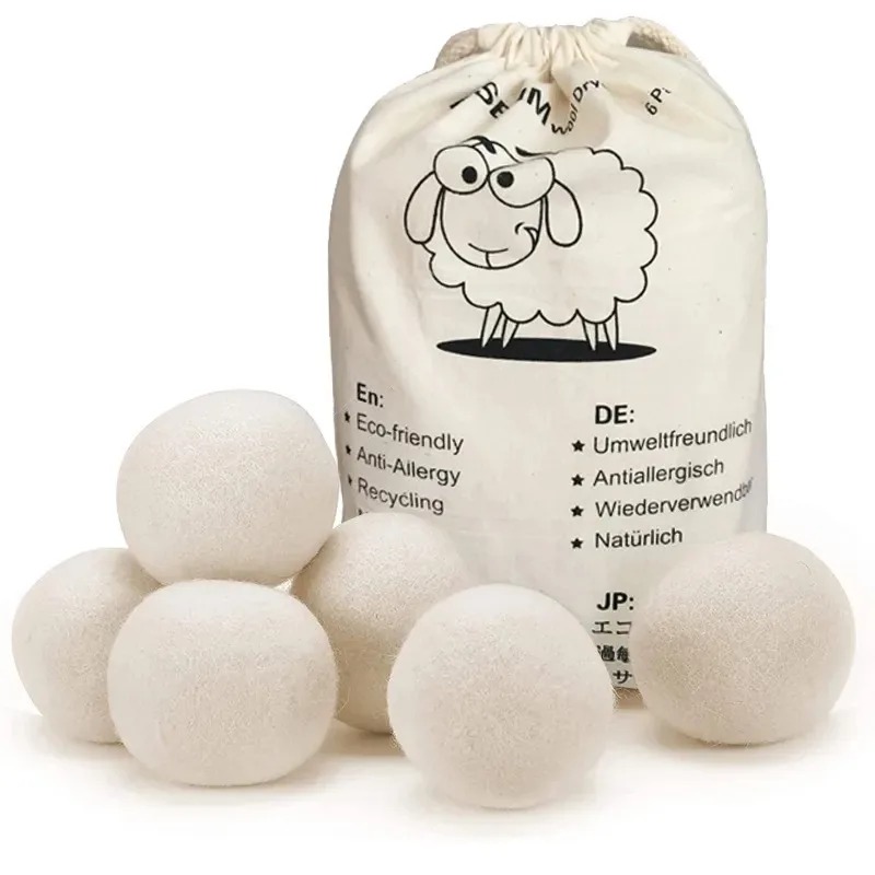 Fleece Dry Kit Ball Reusable Wool Dryer Balls Softener Laundry Washing Machine Accessories Home Washing