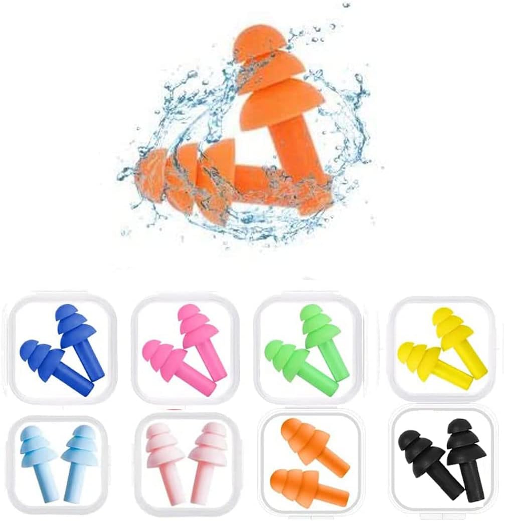 Noise Cancelling Silicone Ear Plugs Soft Sleep Earplugs For Sleep Work Study Travel