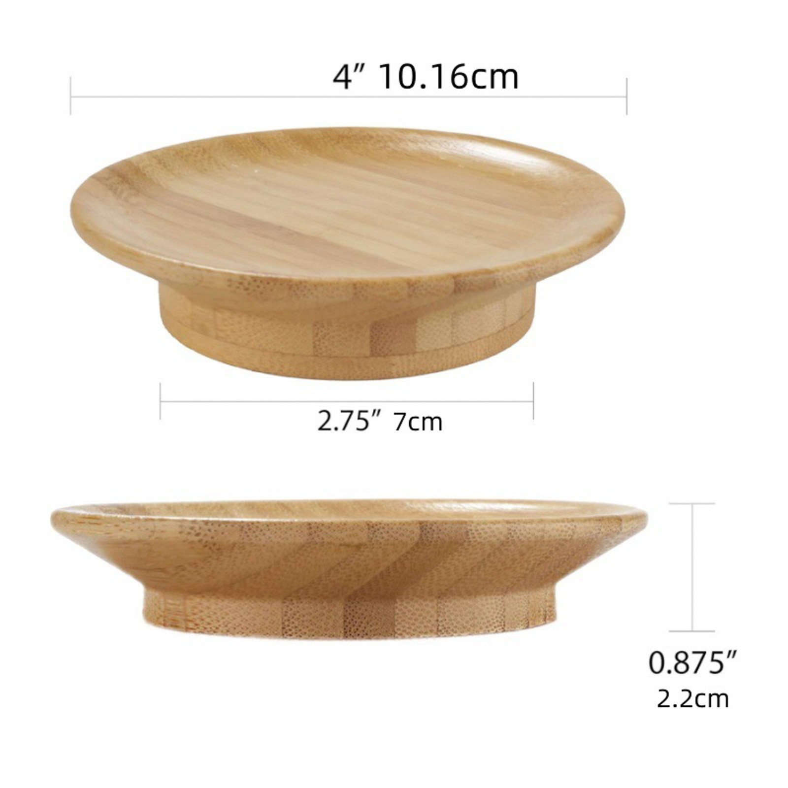 1pc Natural Wooden 2-in-1 Cup Mat & Lid Debris-Proof Practical Daily Use For Beverages Household Table Accessory