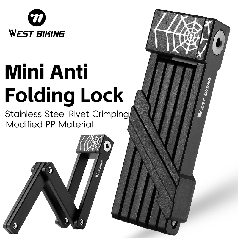 WEST BIKING Carbon Steel Bike U Lock Anti-Theft Secure MTB Road Bicycle Lock Motorcycle Scooter Cycling Accessories