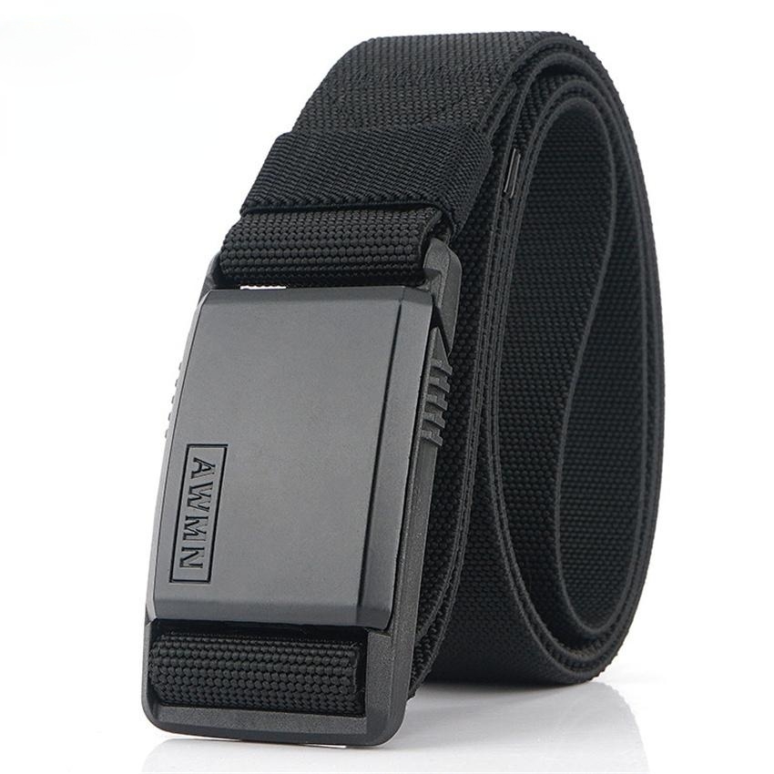 2026 New Fashion Nylon Belt Magnetic Buckle Adjustable Belts For Men Elastic Belts High Quality Wear-resistant Training Belt