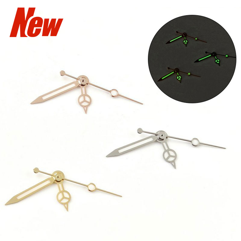 Green Luminous Silver Rose Gold 6-Hands Fit For VK63 Quartz Movement Watches Parts Pointer/Needle Accessories For VK63 Hands