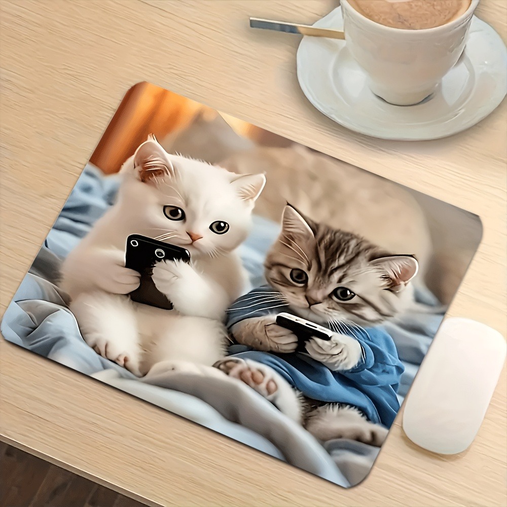 Cat Paw Pattern Cute Mouse Pad | Daily Use Desk Mat for Office Gaming