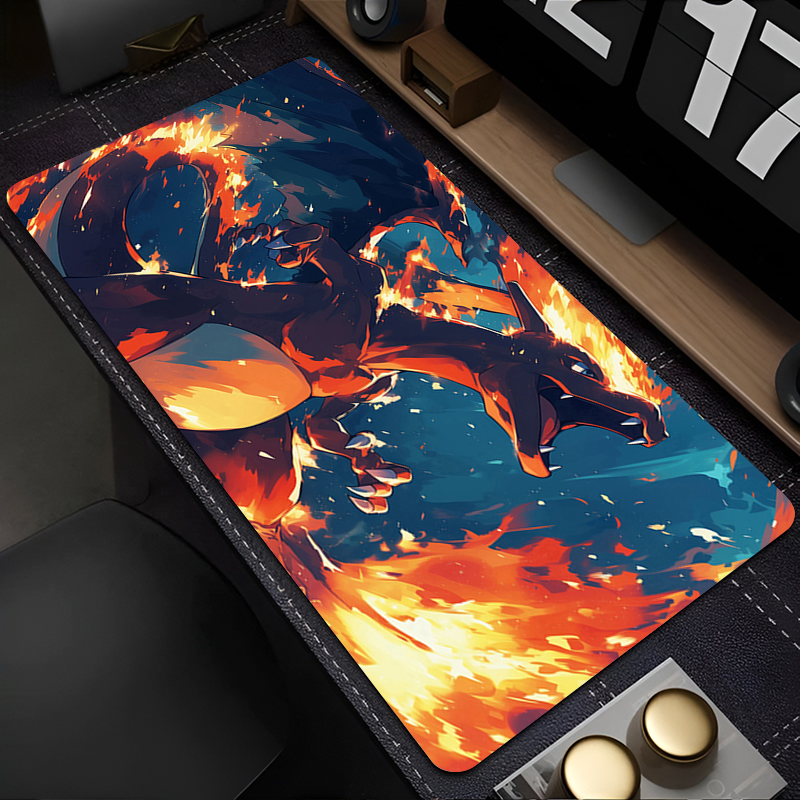 Extra Large Gaming Mouse Pad Pokemon Pikachu Computer Gamer Laptop Keyboard Carpet Mouse Mat Non-Slip Table Rug