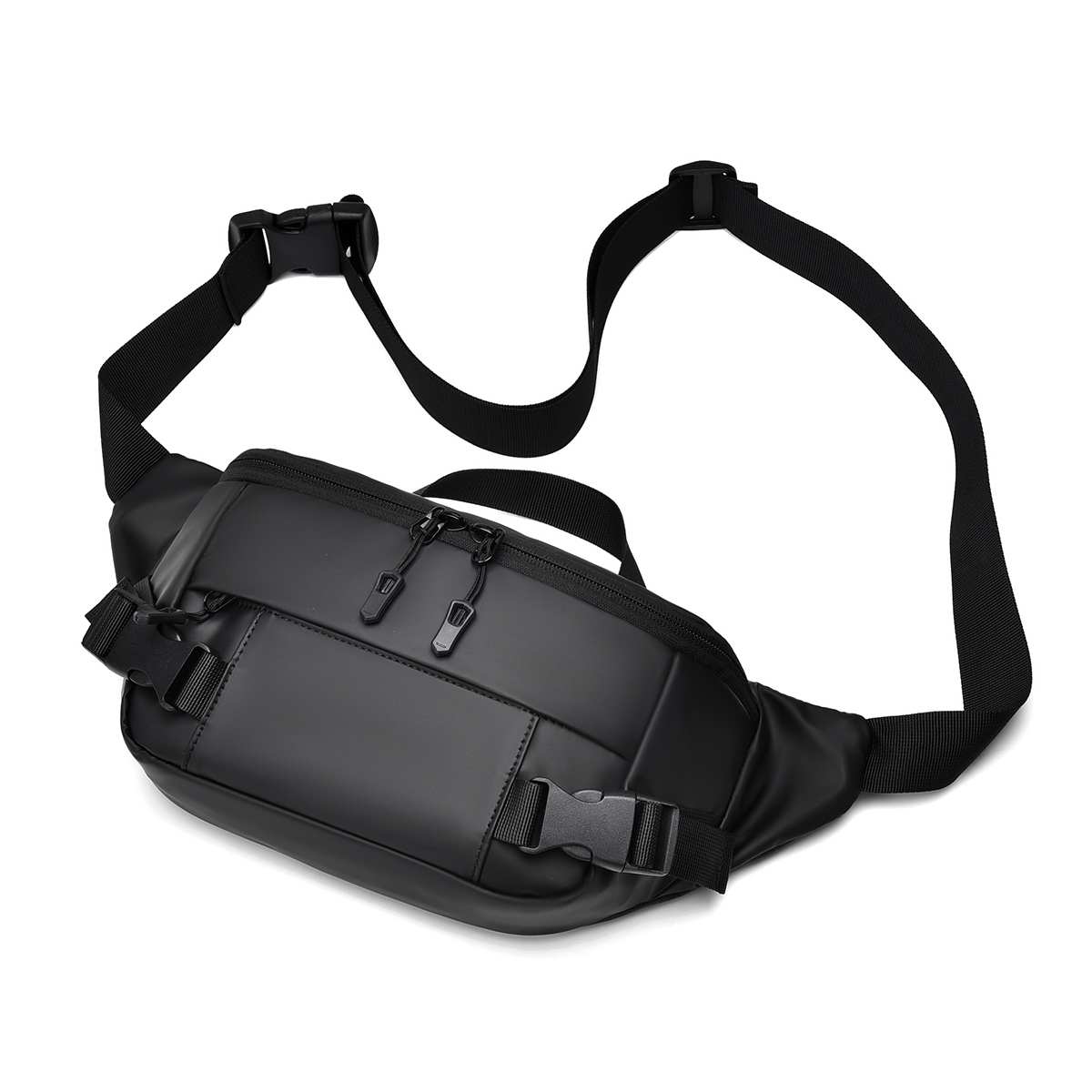 Men New Portable Multifunctional Crossbody Bag Solid Color New Messenger Bag Versatile Trendy Large Capacity Diagonal Backpack