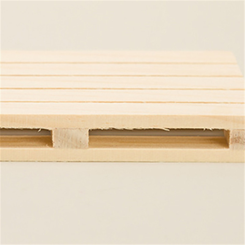 1Pcs New Mini Wooden Pallet Beverage Coasters Insulation Pad Cup Coaster Pot Mat