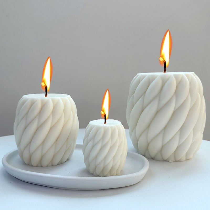 3D Rotating Raindrops Silicone Candle Mold DIY Art Abstract Crafts Scented Candles Soap Molds Making Plaster Resin Casting Molds