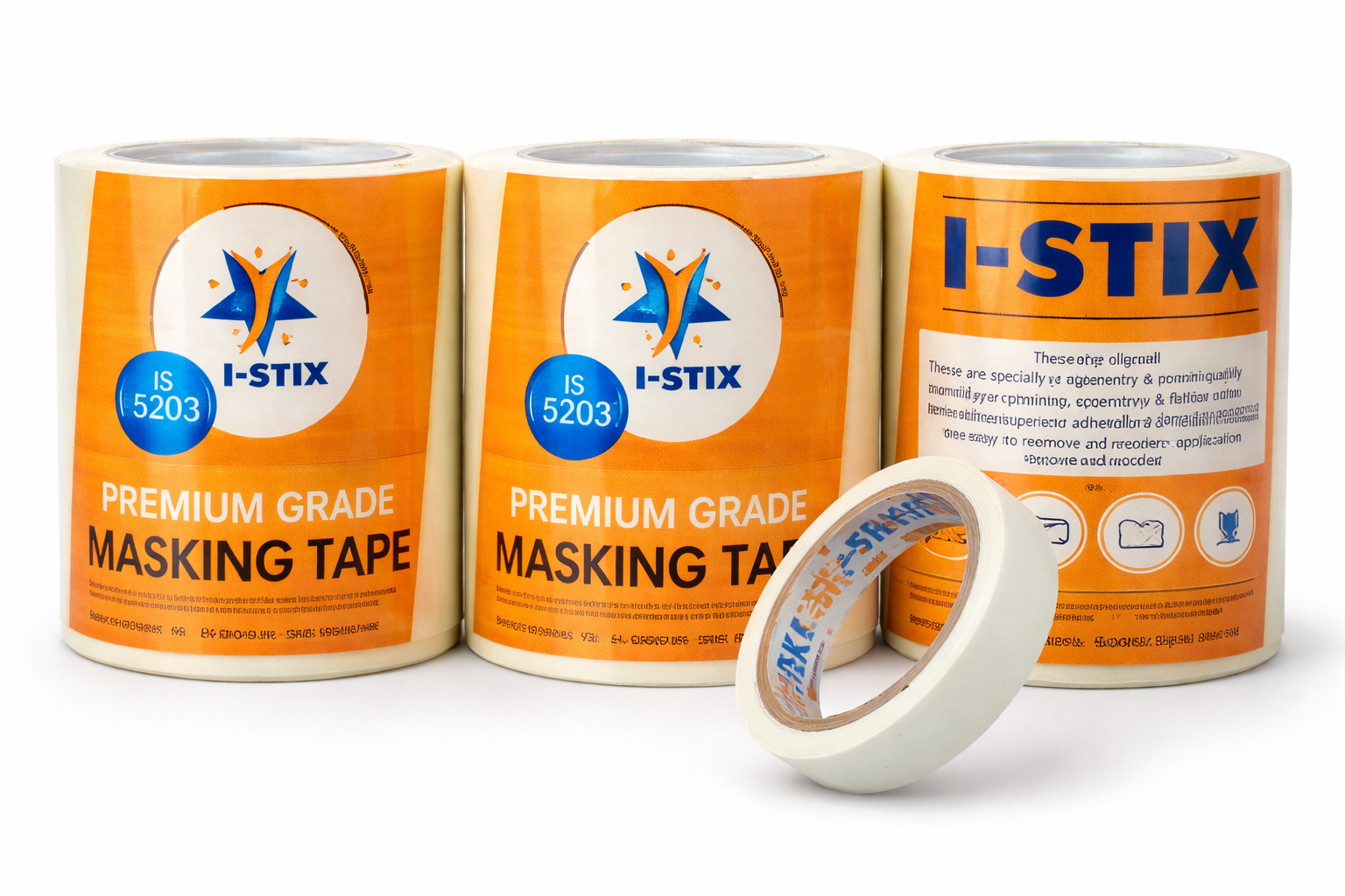 Masking Tape 3/4 inch 1 roll 8 pcs