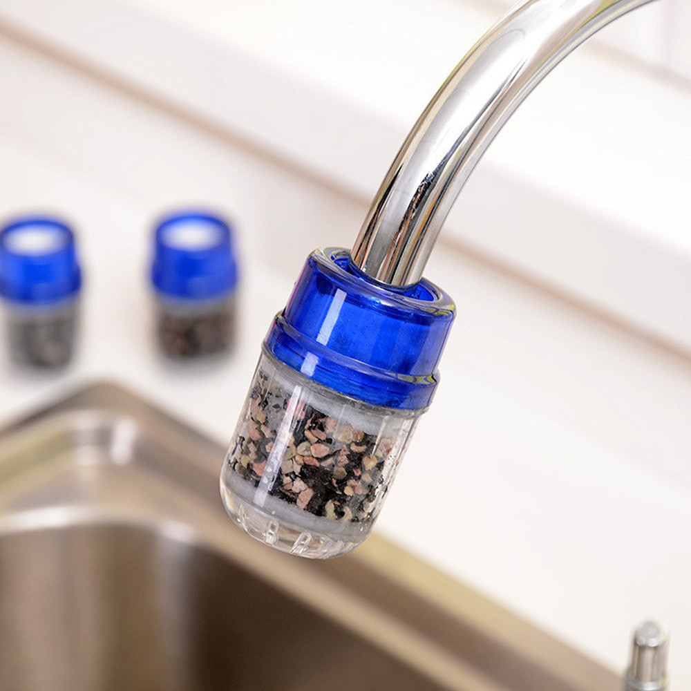 Double Purifier Filter Head Water Purified Tap Three-Stage Faucet-Mounted Activated Carbon Water Filter Charcoal Kitchen Tools