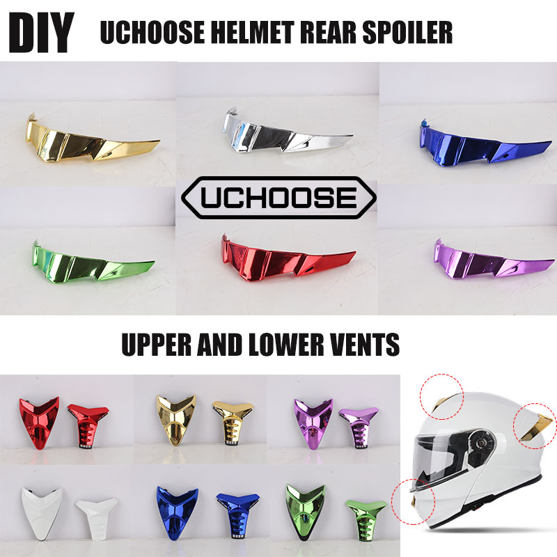 Motorcycle Helmet Rear Spoiler Replacement for Uchoose 900 series Tail Parts & Accessories modular helmet flip-up helmet