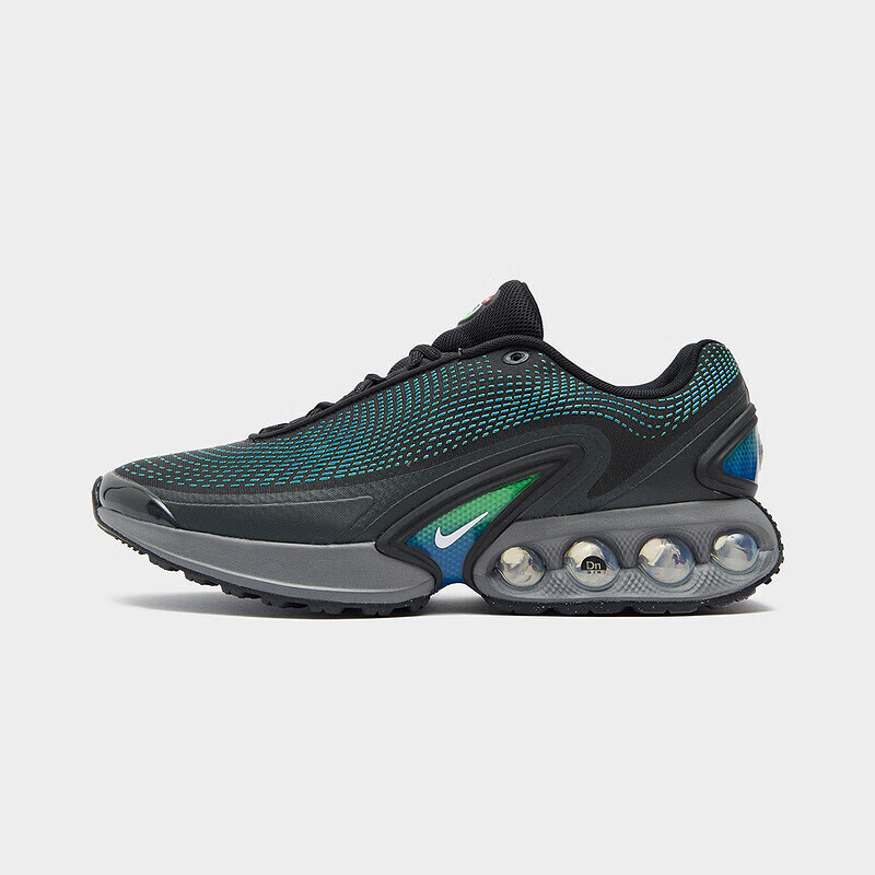 Nike Rear-Cushioning Air Cushioning Support Wear-Resistant Fitness Training Men's Running Shoes New Unique Textured Commuter Sports Running Shoes Air Max Dn Peacock Green Trendy Versatile Travel Casual Sports Shoes Niche Design Non-Repetitive Style Dv3...