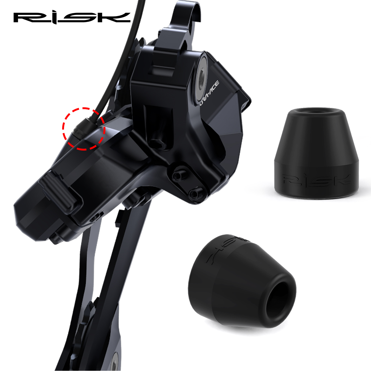 Risk 2pcs Road Bicycle Waterproof Sleeve For R7150/R8150/R9250 Road Bike Rear Electronic Derailleur Wire Waterproof Cover