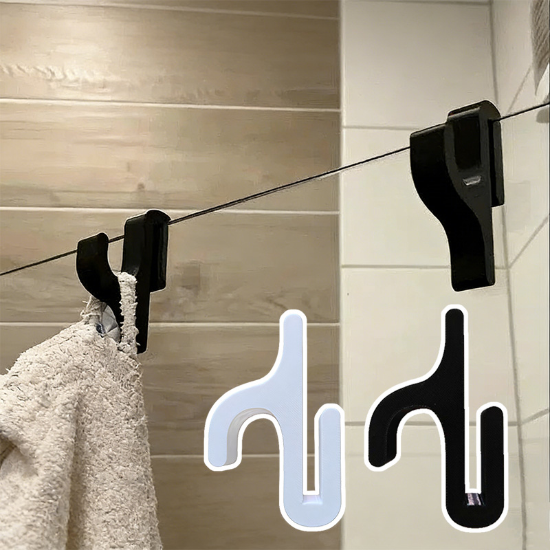 1/2pcs Bathroom Towel Hooks Punch Free Door Hanging Hanger Bathrobe Hook Shower Hook for 8 mm Thick Wall Glass