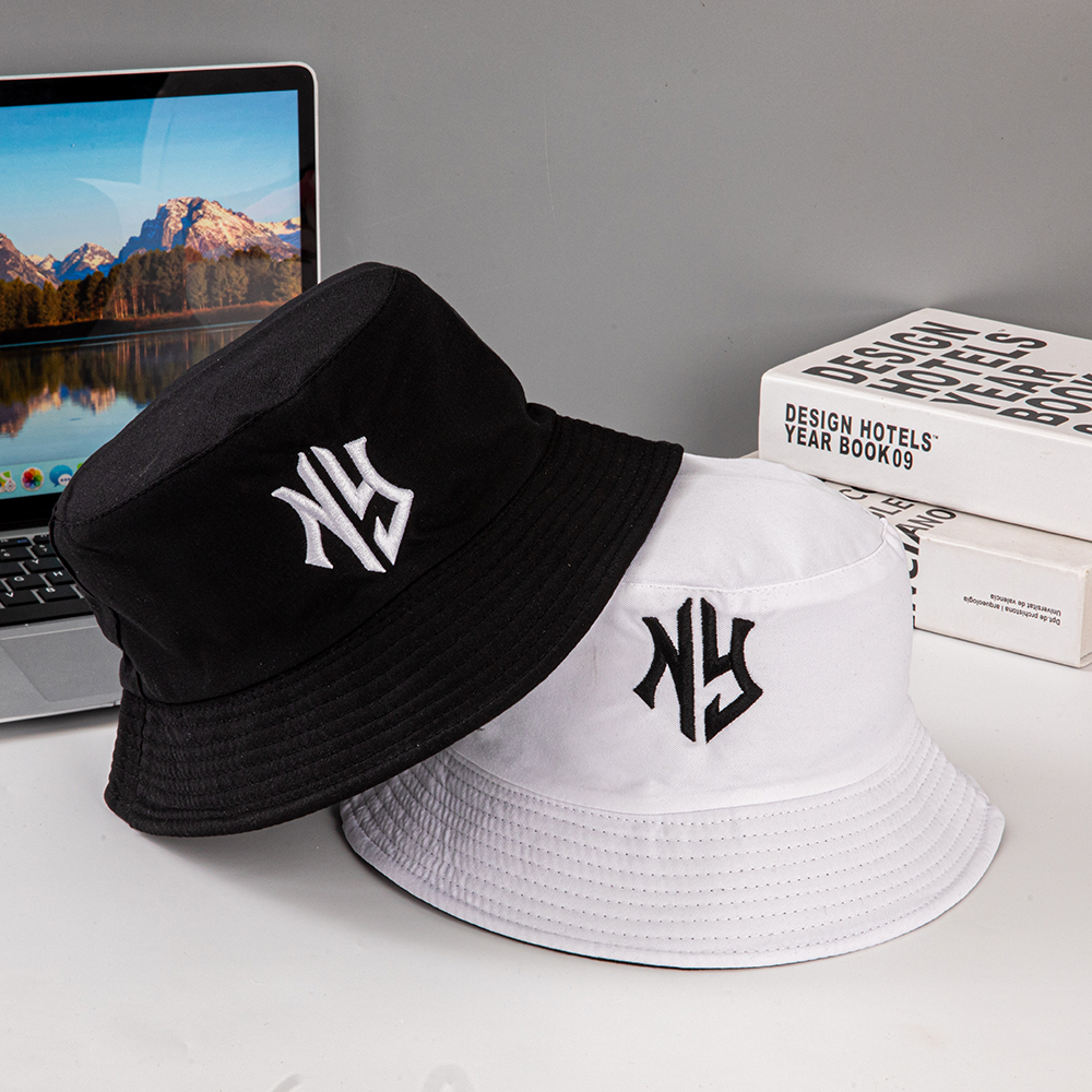 New trendy fisherman hats and sun hats for both men and women, sporty and casual couple hats, large brims for all four seasons i