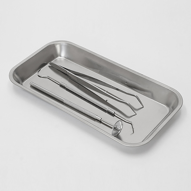 HOT 1pc Kitchen Tray Stainless Steel Square Storage Tray Dental Medical Tool Nail Tattoo Dental Medical Device Supplies Tray Dis