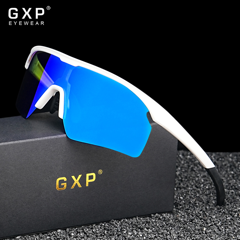 KINGSEVEN Men's Polarized Sunglasses TR90 Frame Goggle Eyewear Sports Cycling Outdoor Eyewear Anti-reflection