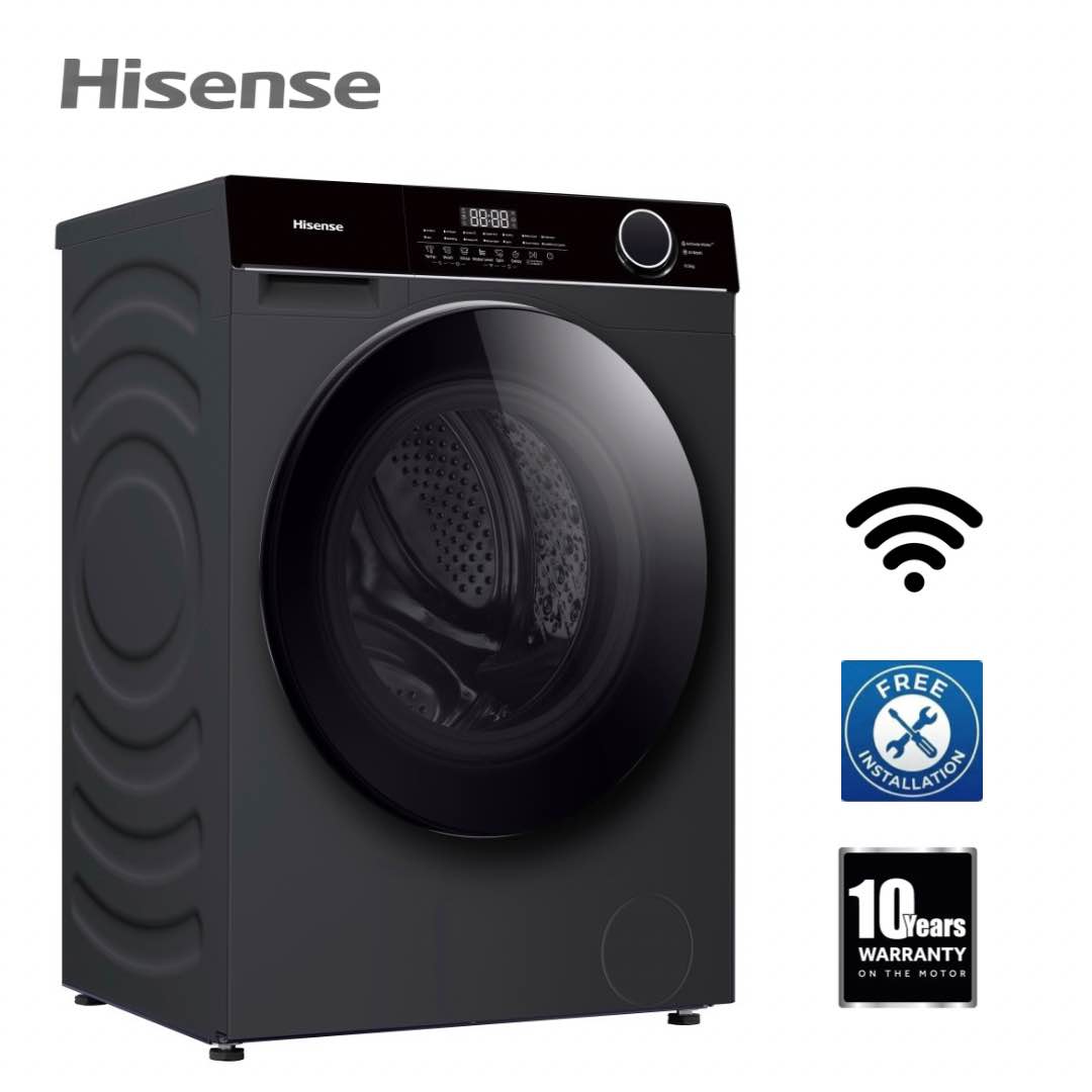 Hisens 10.5 Kg Front Load Washing Machine Inverter WiFi