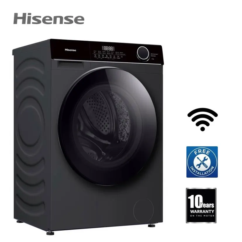 Hisens 10.5 Kg Front Load Washing Machine Inverter WiFi