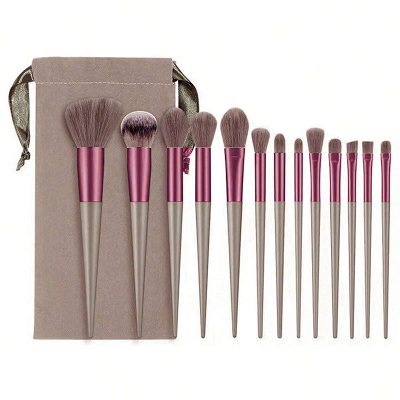 13 PCS Makeup Brushes Set Eye Shadow Foundation Women Cosmetic Brush Eyeshadow Blush Beauty Soft Make Up Tools Bag