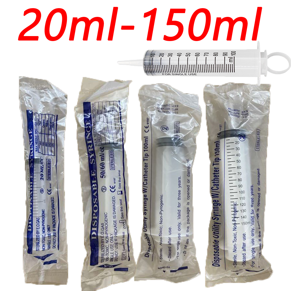 100-550ml Large Capacity Syringe Reusable Pump Measuring with 50cm 100cm Hose Ink Washable Suction Injector for Oil Fluid Water