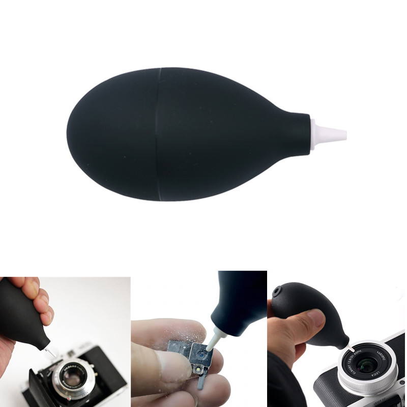 1/2PCS High quality black small strong Camera Lens Clearing Clean-cloth Air Blower