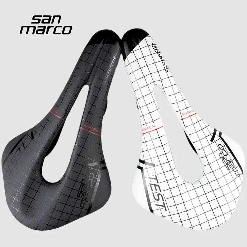 Ultralight San Marco Saddle Carbon Road MTB Bicycle Seat TT Triathlon Hollow Short 255×145mm Racing Breathable Shockproof Soft
