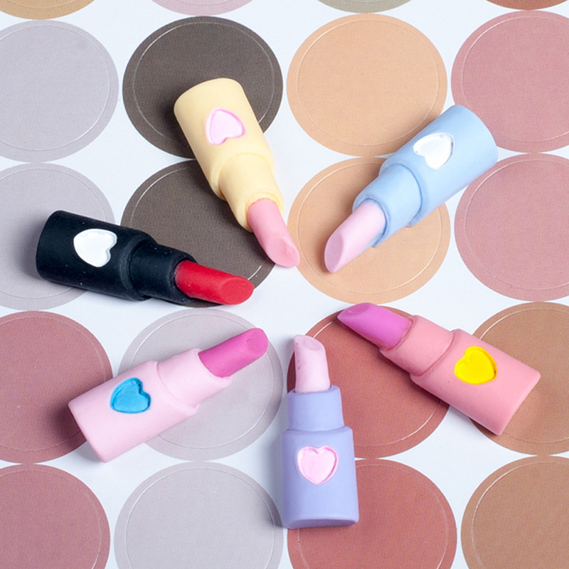 5Pcs Miniature Cute Lipstick Simulation Cosmetics DIY Play Toys Dollhouse