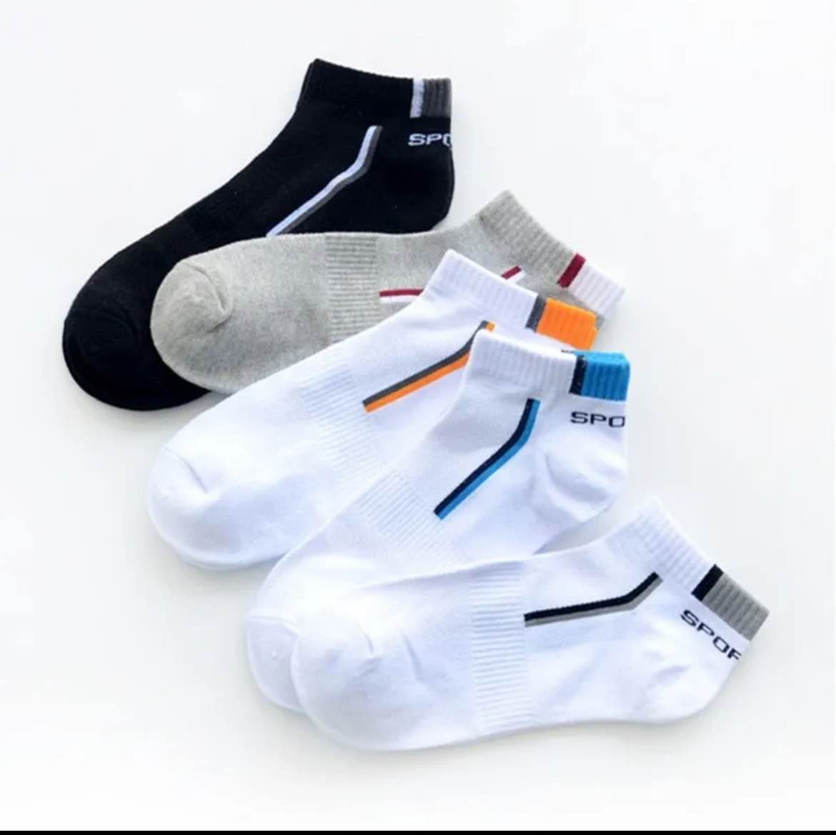 5 pairs of cotton ankle socks