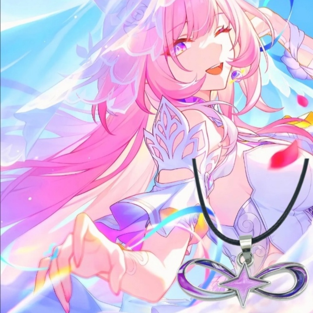 Game Honkai: Star Rail Necklace Cyrene Bow Pendant Necklace Cosplay Clothing Accessories Props Jewelry Collar