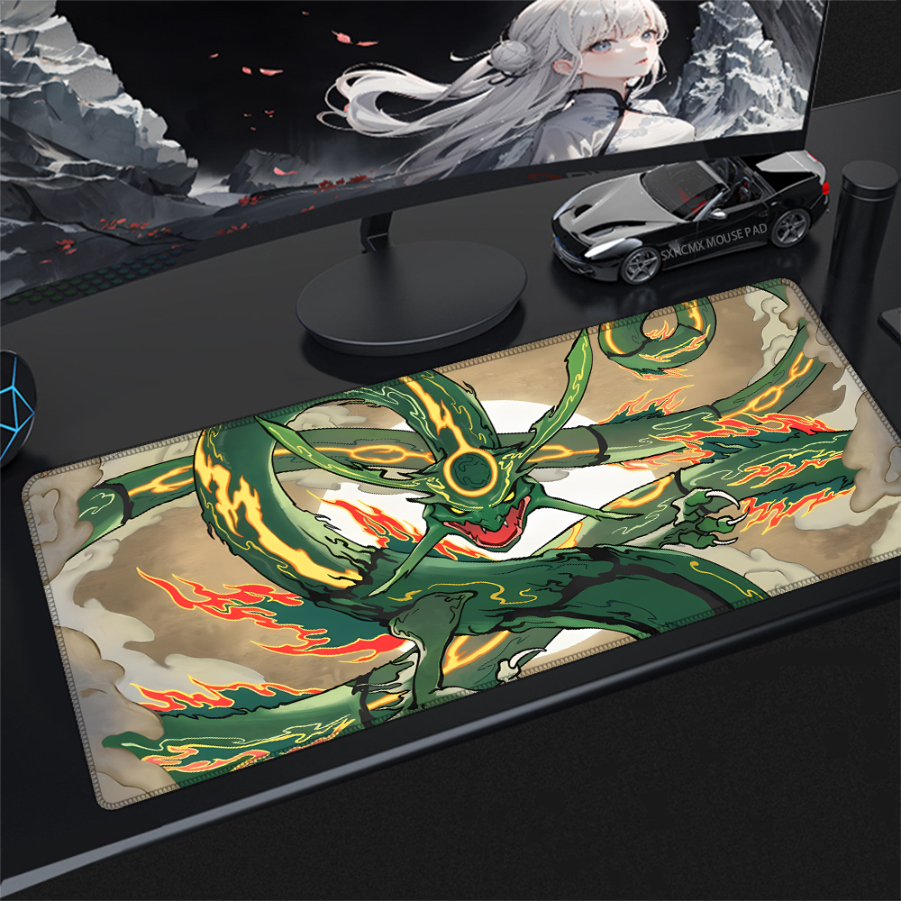 Pikachu Extended Gaming Mouse Pad XXL Large Desk Mat Non-Slip Base Keyboard Pad Anime Pokemon Mousepad for E-Sports Gamer