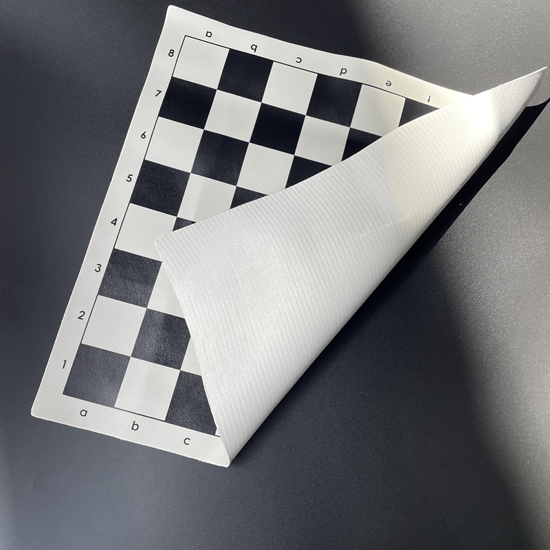 Checkerboard 34cm Chess black and white Portable rollable game accessories Standard