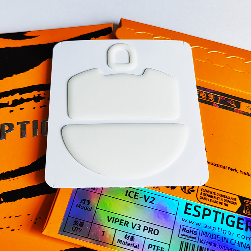 1 Pack Original Esports Tiger ICE V2 Mouse Skates Mouse Feet for Finalmouse Cape town Ul2 / SL12 Mouse White Glides