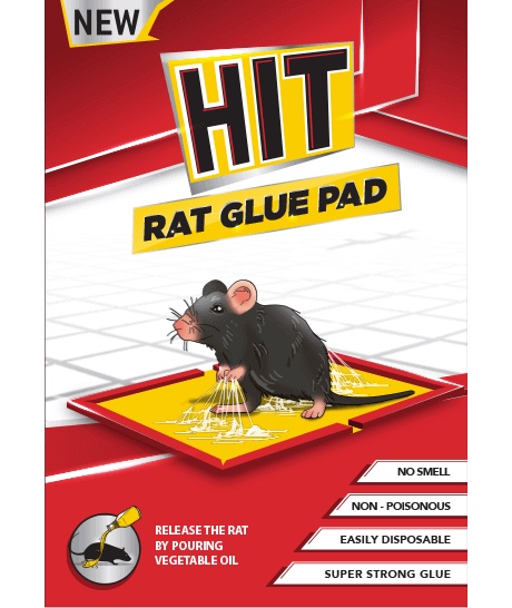 HIT Rat/Mouse Glue Pad - No Smell, Non Poisonous, Easy to Use