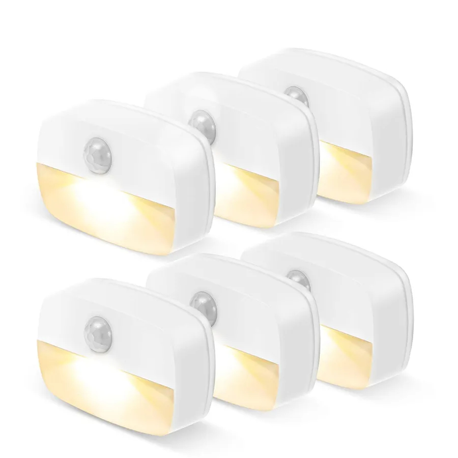 Motion Sensor LED Night Light Wireless Under Cabinet Lamp PIR Smart Closet Light for Kitchen Wardrobe Stairs Bedroom