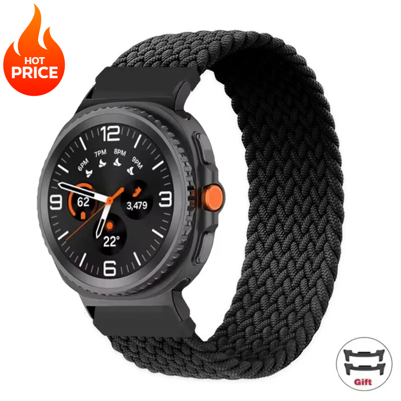 Nylon Braided Solo Loop for Samsung Galaxy Watch 8 44mm 40mm Weave Bracelet Correa Galaxy Watch 8 Classic 46mm Bands Accessories