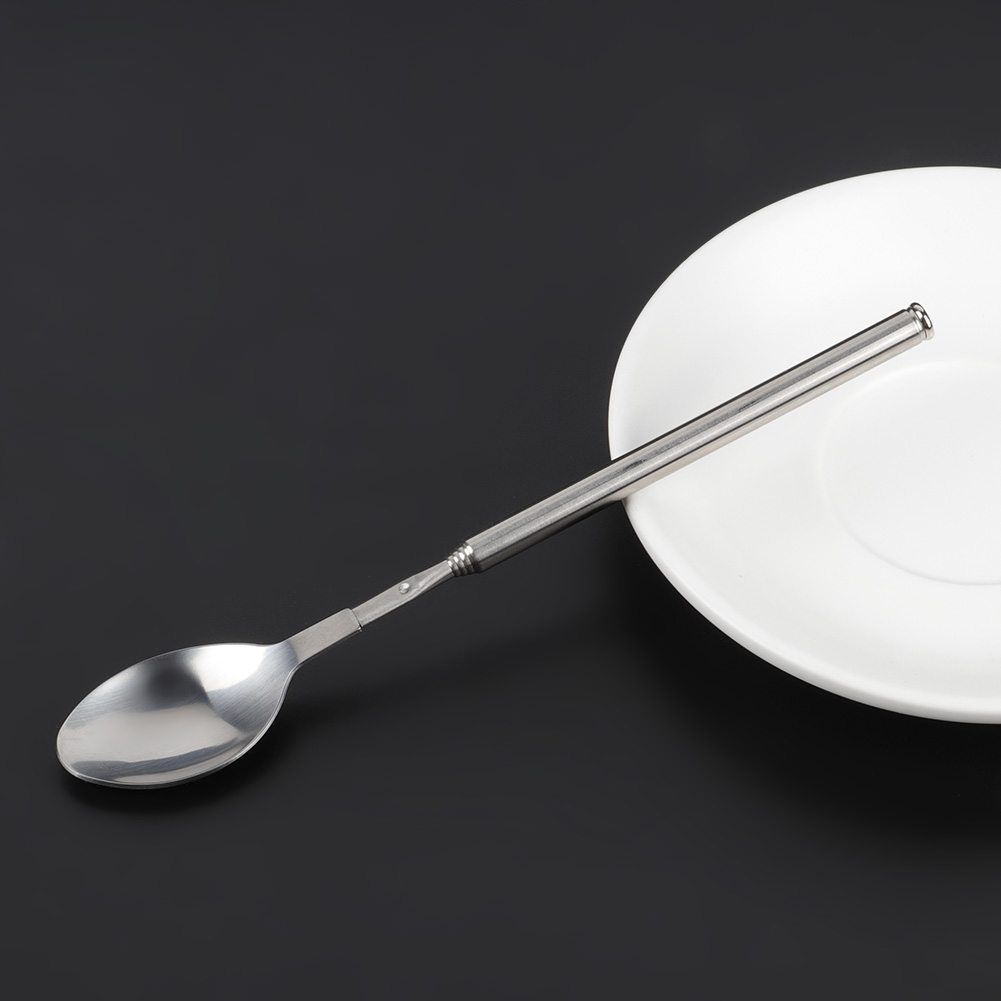 1Pc Stainless Steel Telescopic Extendable Magic Cocktail Stirring Spoon Long Spoon Pocket Bar Spoons 62cm Long Max