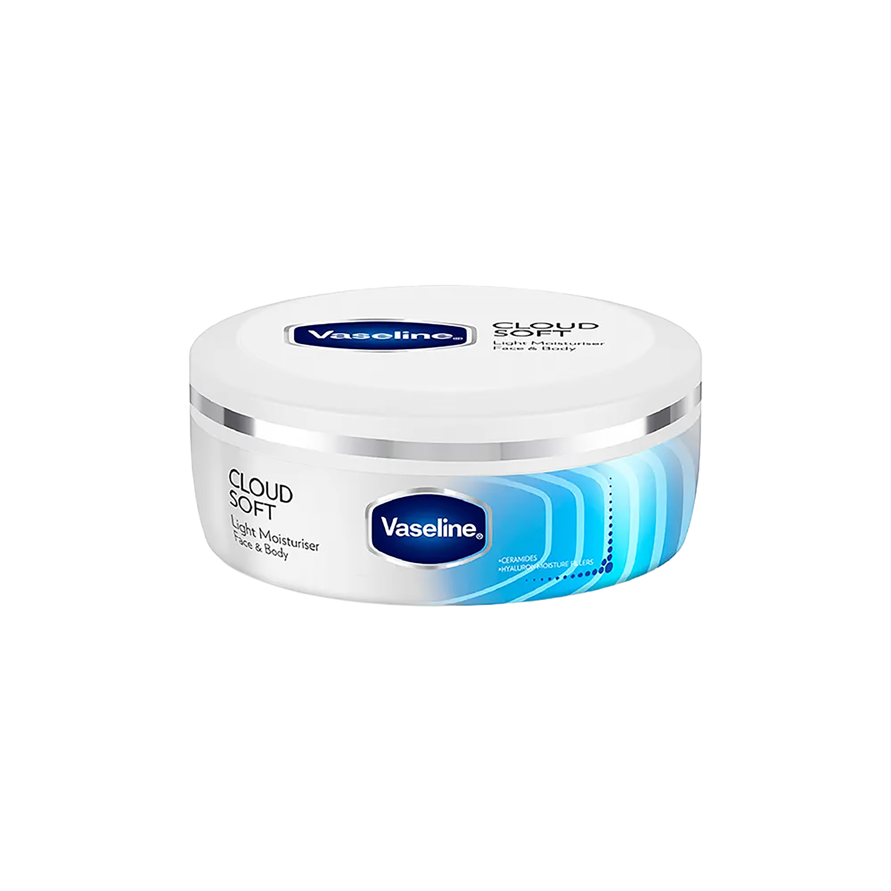 Vaseline Cloud Soft, Light Moisturizer, 100 ml, for Plump, Soft Skin, with Ceramides & Hyaluron Fillers, 10X Hydration Volume, Non-Sticky-100ML