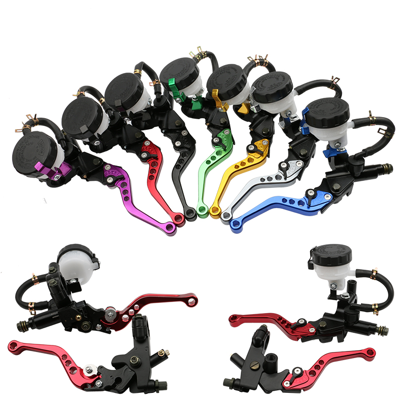 Motorcyle Universal 7/8" 22mm CNC Aluminum Motorcycle Adjustable Clutch Brake Pump Lever Hydraulic Master Cylinder for 250cc-500