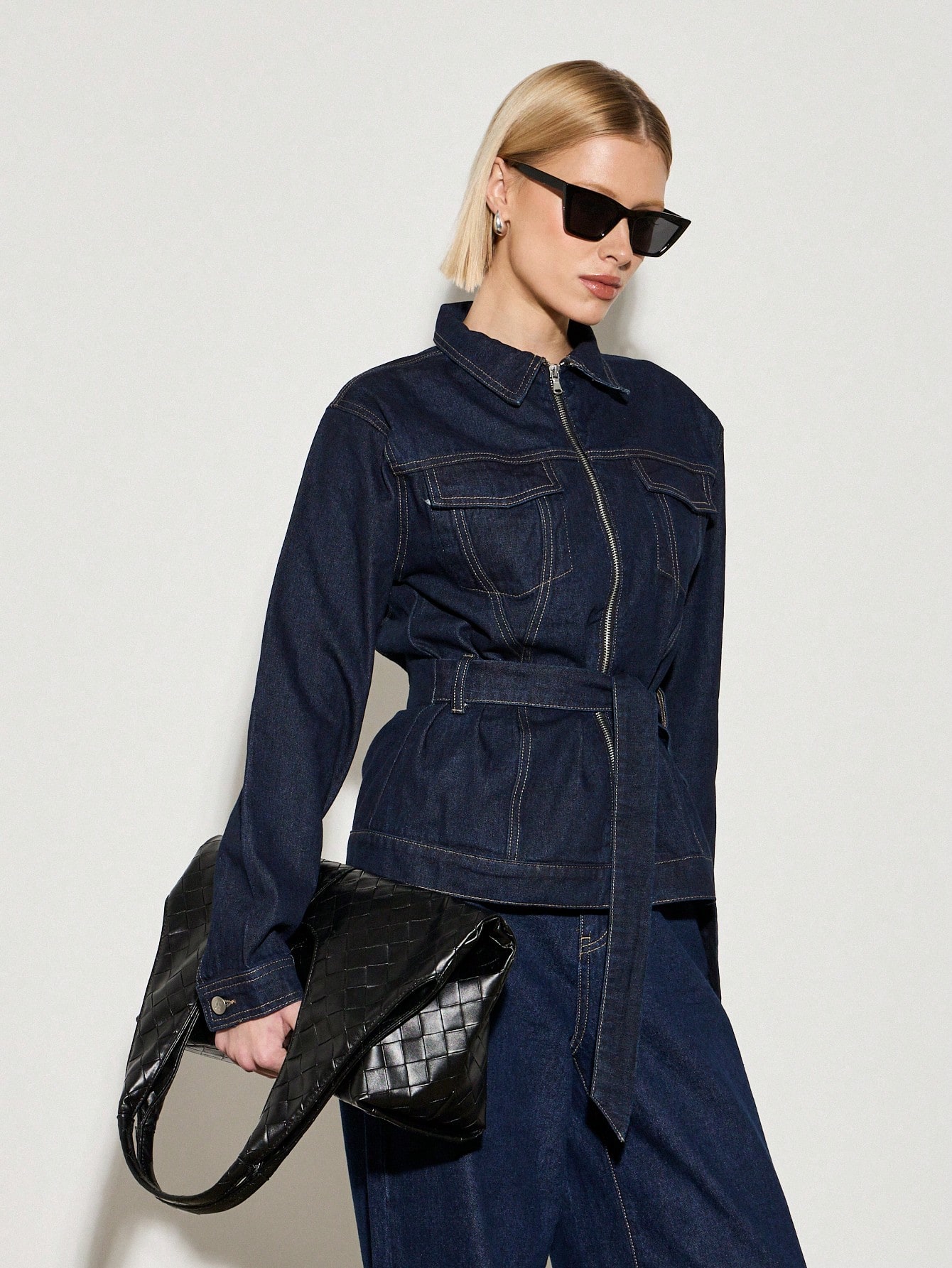 Spring Summer 2025 New Collection European American Style American Retro Simple and Fashionable Denim Jacket Coat