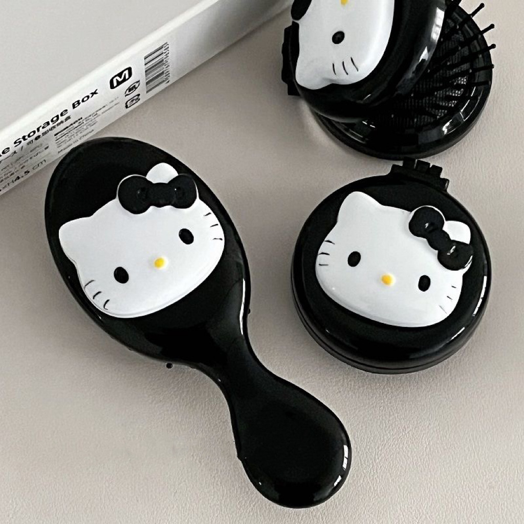 Kawaii Sanrio Hello Kitty Air Cushion Comb Cartoon Anime Kitty Cat Doll Girl Heart Cute Portable Comb for Girls